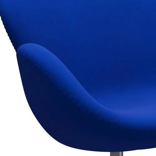 Fritz Hansen Swan™ Sofa 2 Seater, Satin Brushed Aluminium/Divina Blue
