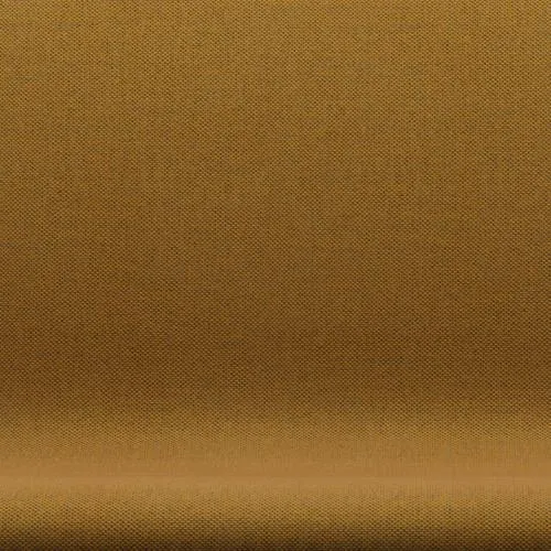 Fritz Hansen Swan™ Sofa 2 Seater, Satin Brushed Aluminium/Re Wool Saffron/Natural