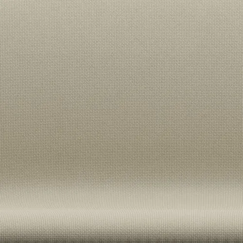 Fritz Hansen Swan™ Sofa 2 Seater, Satin Brushed Aluminum/Diablo Sand