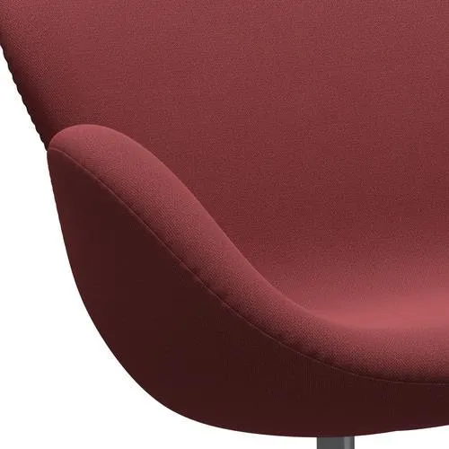 Fritz Hansen Swan™ Sofa 2 Seater, Silver Grey/Capture Dark Red