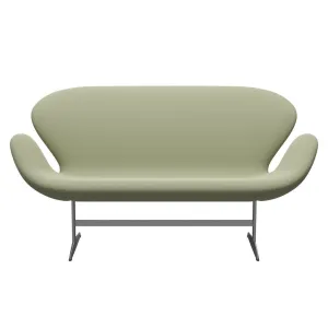 Fritz Hansen Swan™ Sofa 2 Seater, Silver Grey/Capture Soft Green