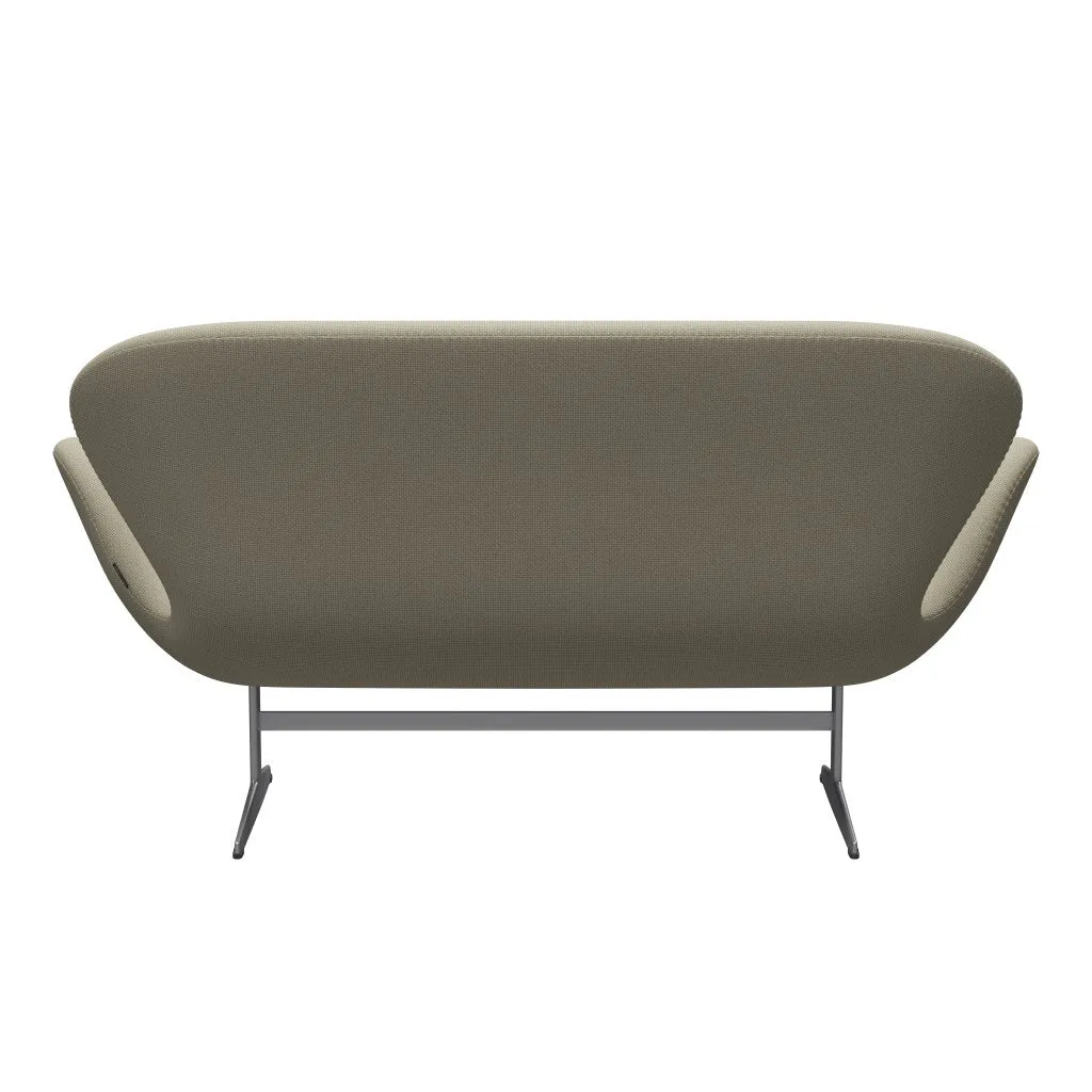 Fritz Hansen Swan™ Sofa 2 Seater, Silver Grey/Diablo Sand
