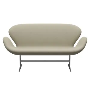 Fritz Hansen Swan™ Sofa 2 Seater, Silver Grey/Diablo Sand