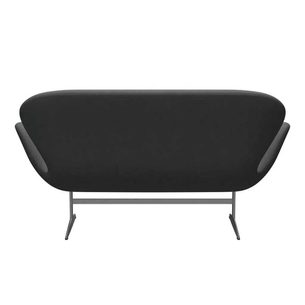 Fritz Hansen Swan™ Sofa 2 Seater, Silver Grey/Divina Dark Grey