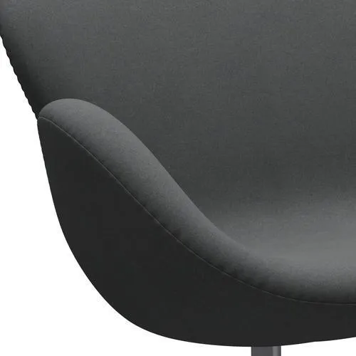 Fritz Hansen Swan™ Sofa 2 Seater, Silver Grey/Divina Dark Grey