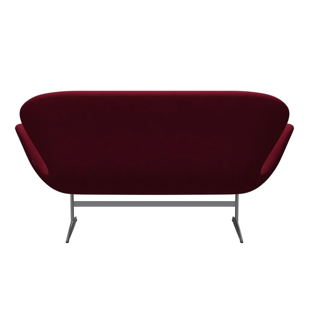 Fritz Hansen Swan™ Sofa 2 Seater, Silver Grey/Divina Light Aubergine