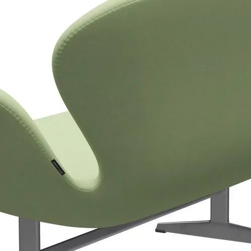 Fritz Hansen Swan™ Sofa 2 Seater, Silver Grey/Divina Light Yellow