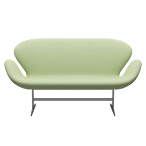 Fritz Hansen Swan™ Sofa 2 Seater, Silver Grey/Divina Light Yellow