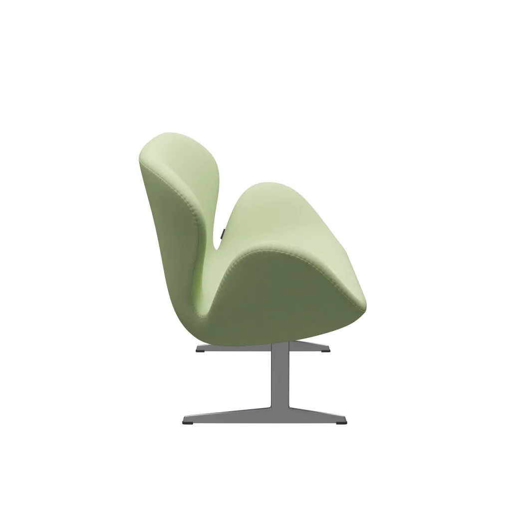 Fritz Hansen Swan™ Sofa 2 Seater, Silver Grey/Divina Light Yellow
