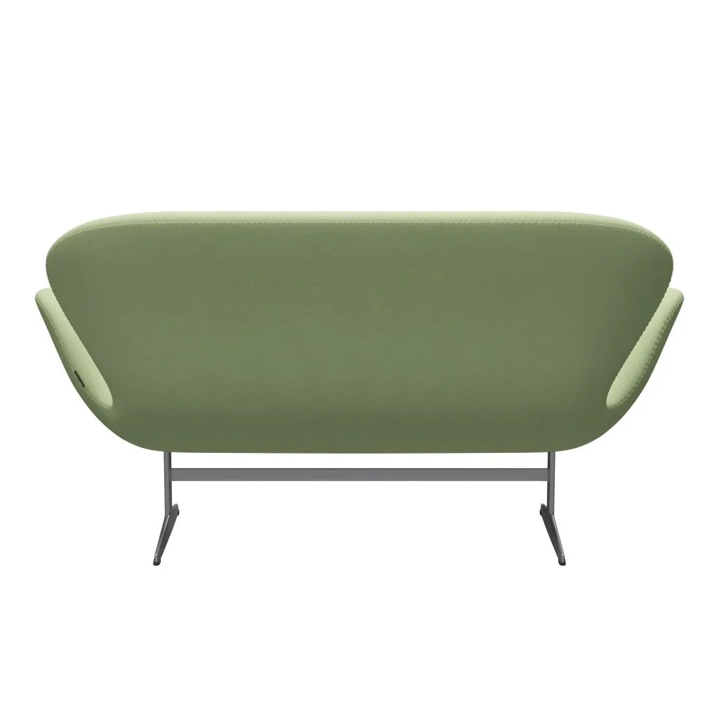 Fritz Hansen Swan™ Sofa 2 Seater, Silver Grey/Divina Light Yellow