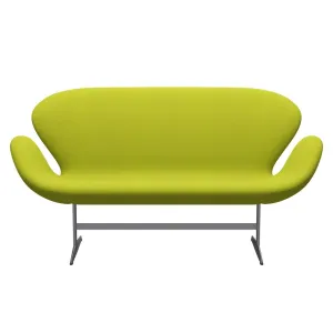 Fritz Hansen Swan™ Sofa 2 Seater, Silver Grey/Divina Lime