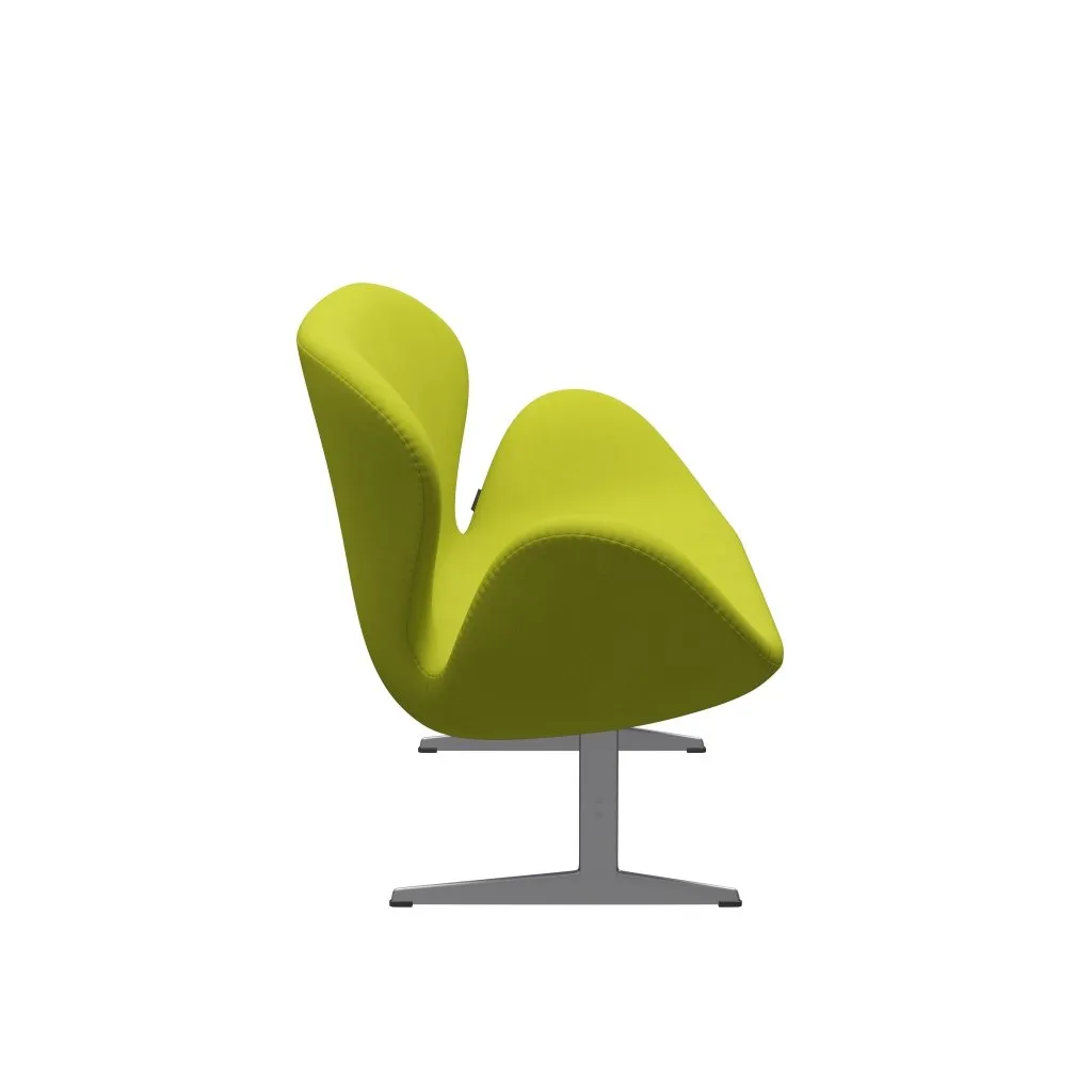 Fritz Hansen Swan™ Sofa 2 Seater, Silver Grey/Divina Lime