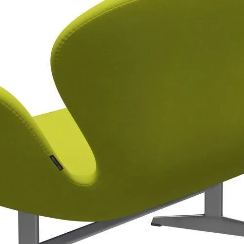Fritz Hansen Swan™ Sofa 2 Seater, Silver Grey/Divina Lime