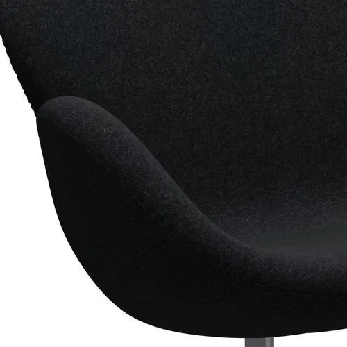Fritz Hansen Swan™ Sofa 2 Seater, Silver Grey/Divina Md Black