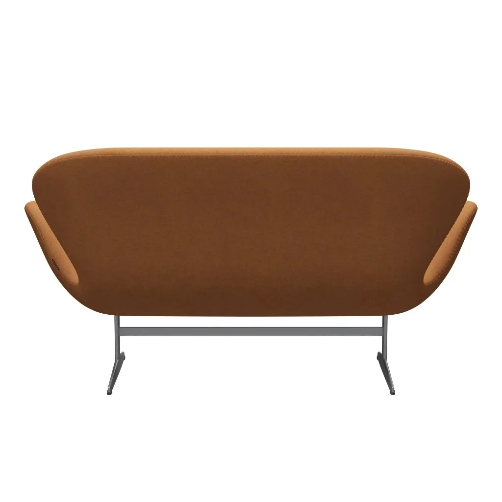 Fritz Hansen Swan™ Sofa 2 Seater, Silver Grey/Divina Md Carrot