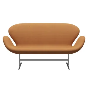 Fritz Hansen Swan™ Sofa 2 Seater, Silver Grey/Divina Md Carrot