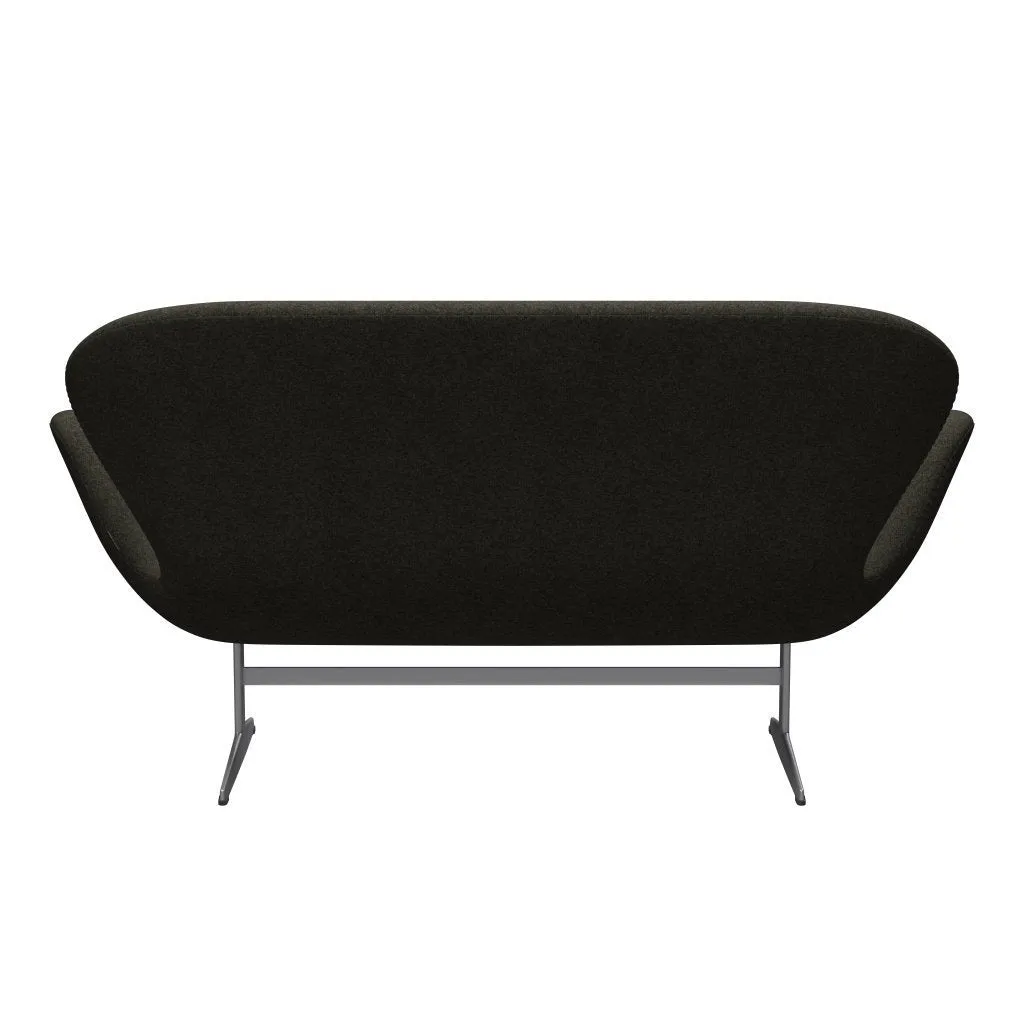 Fritz Hansen Swan™ Sofa 2 Seater, Silver Grey/Divina Melange Grey Brown