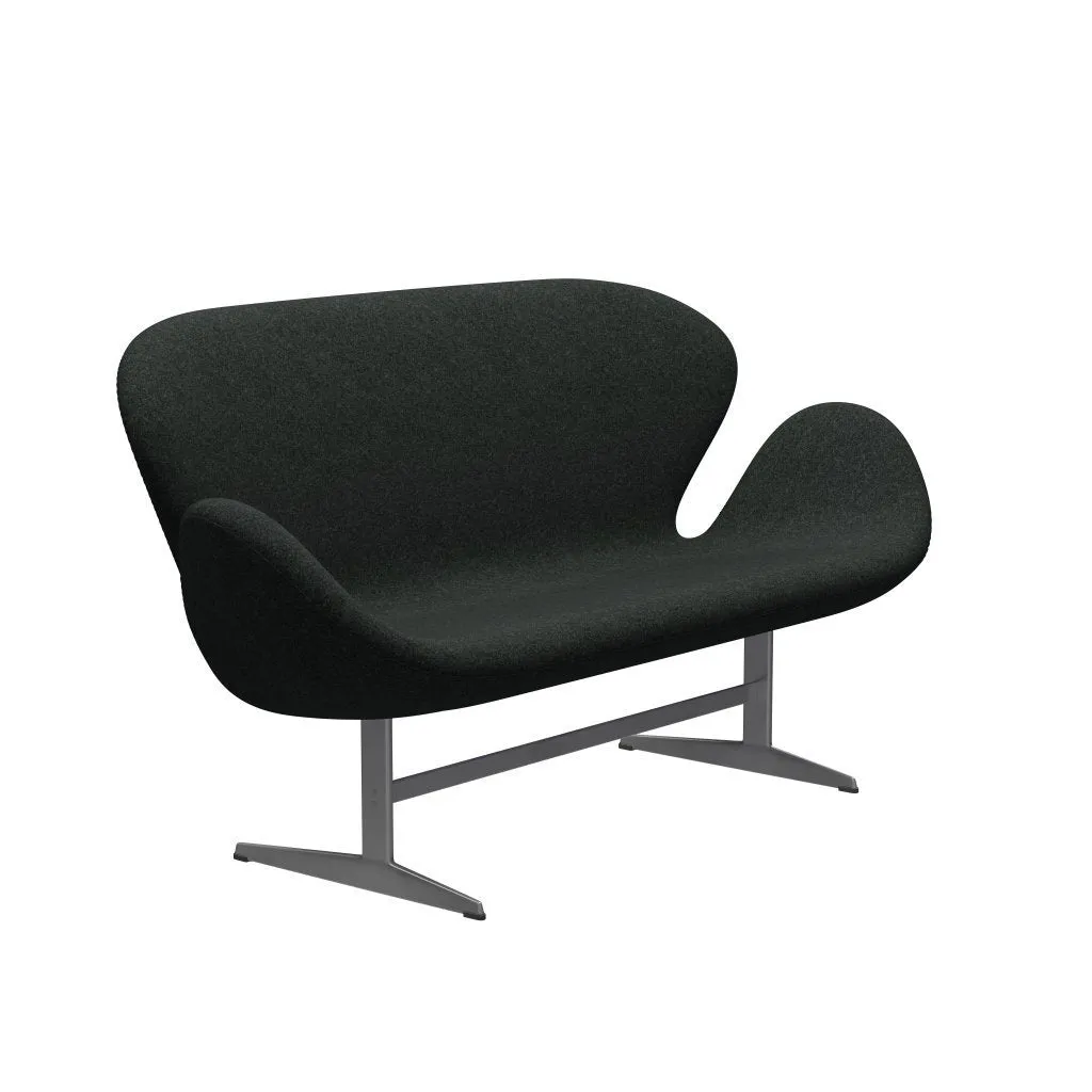 Fritz Hansen Swan™ Sofa 2 Seater, Silver Grey/Divina Melange Salt & Pepper