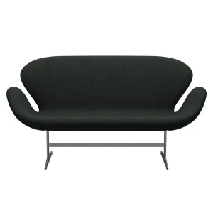 Fritz Hansen Swan™ Sofa 2 Seater, Silver Grey/Divina Melange Salt & Pepper