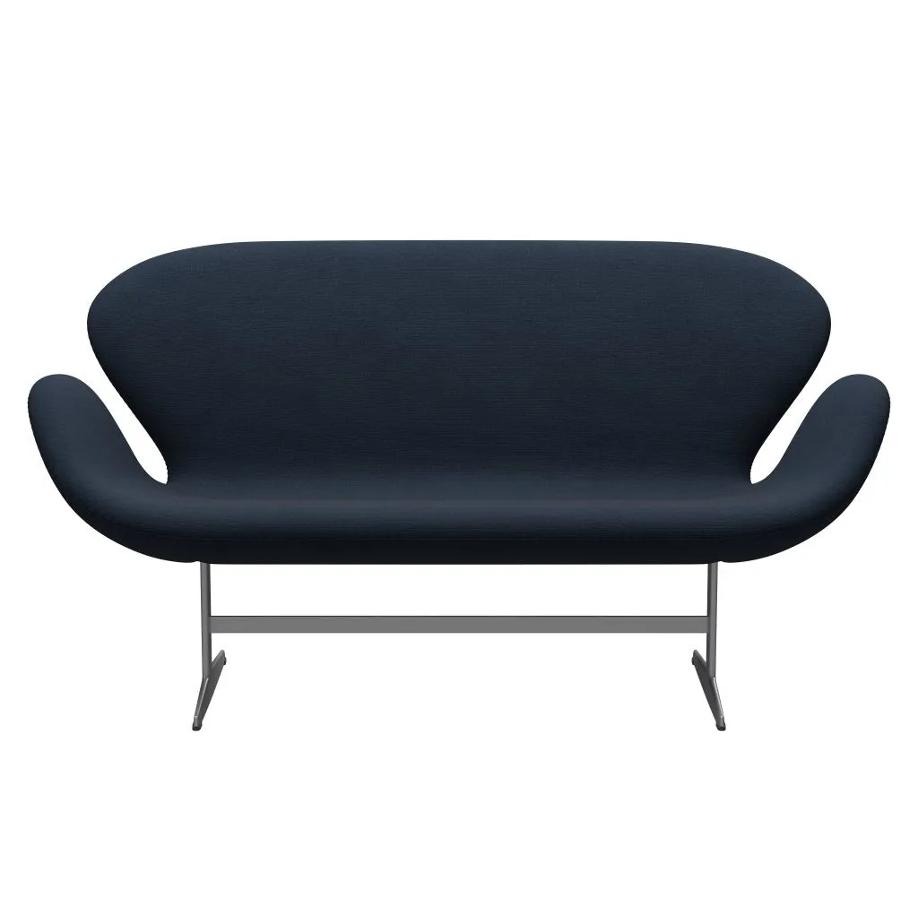 Fritz Hansen Swan™ Sofa 2 Seater, Silver Grey/Fame Blue Ant™Hracite