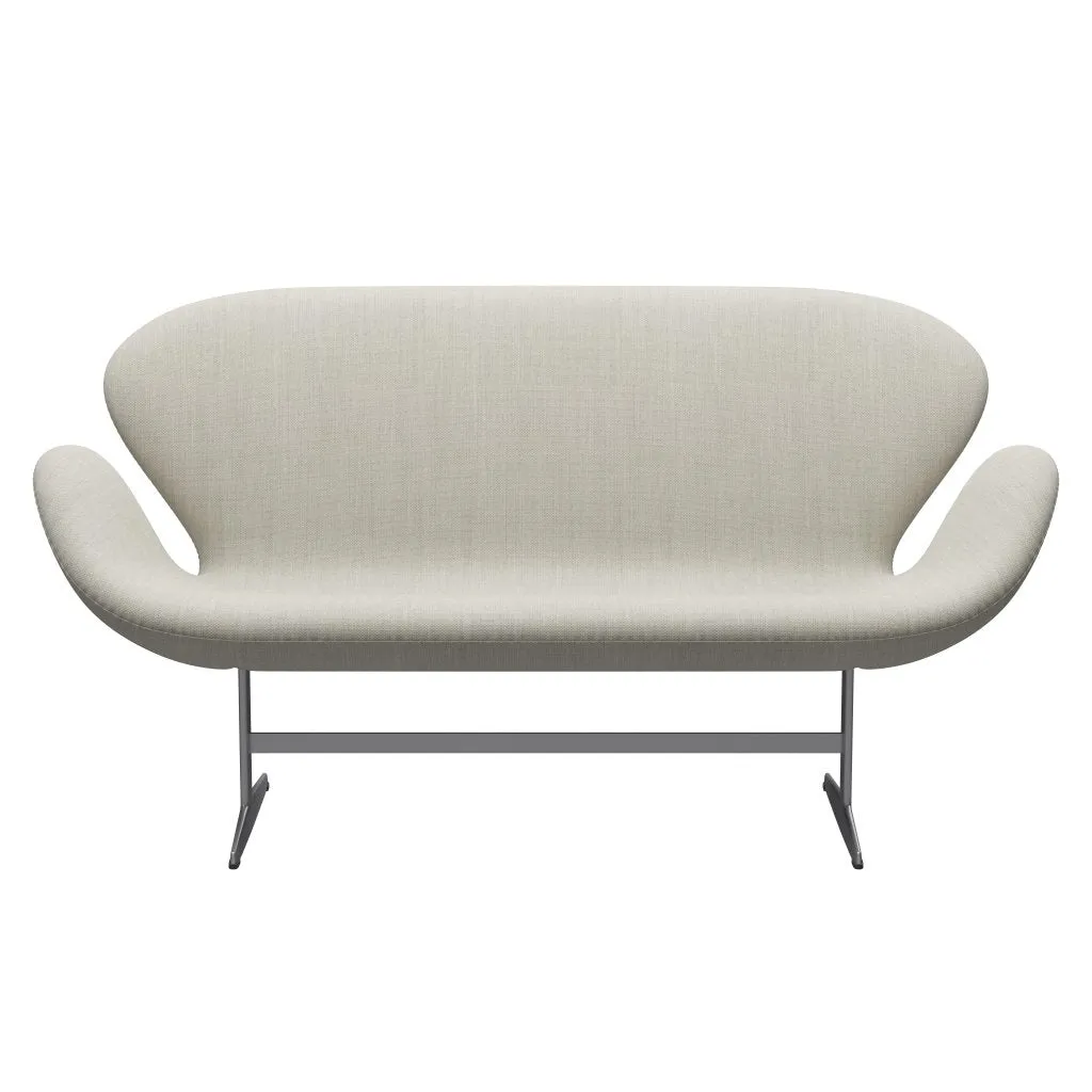 Fritz Hansen Swan™ Sofa 2 Seater, Silver Grey/Fiord Grey