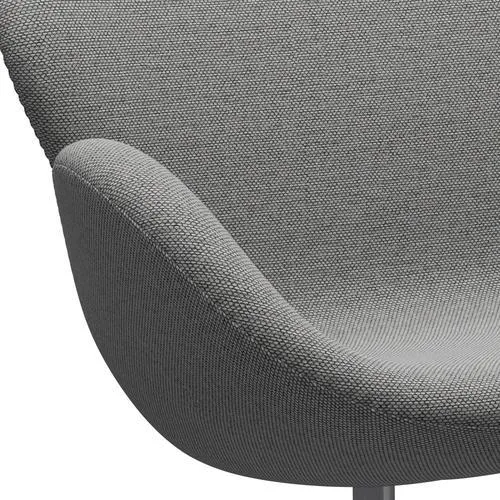 Fritz Hansen Swan™ Sofa 2 Seater, Silver Grey/Re Wool Wool White/Natural