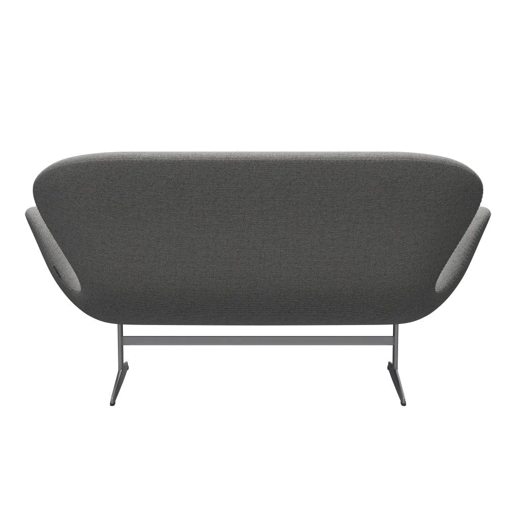 Fritz Hansen Swan™ Sofa 2 Seater, Silver Grey/Re Wool Wool White/Natural