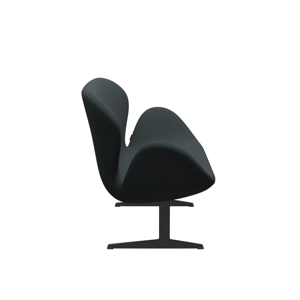 Fritz Hansen Swan™ Sofa 2 Seater, Warm Graphite/Capture Dark Deep Green