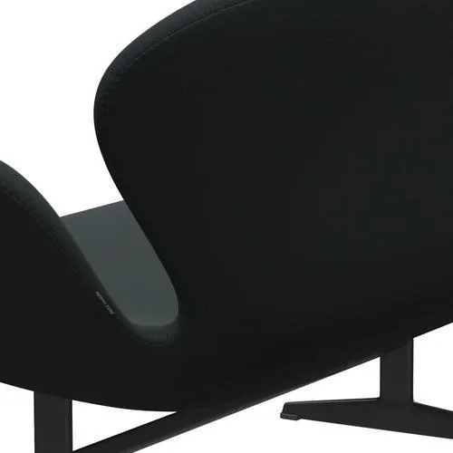 Fritz Hansen Swan™ Sofa 2 Seater, Warm Graphite/Capture Dark Deep Green