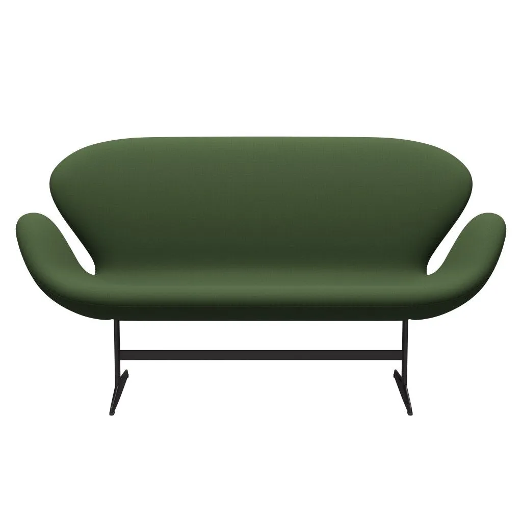 Fritz Hansen Swan™ Sofa 2 Seater, Warm Graphite/Capture Moss Green