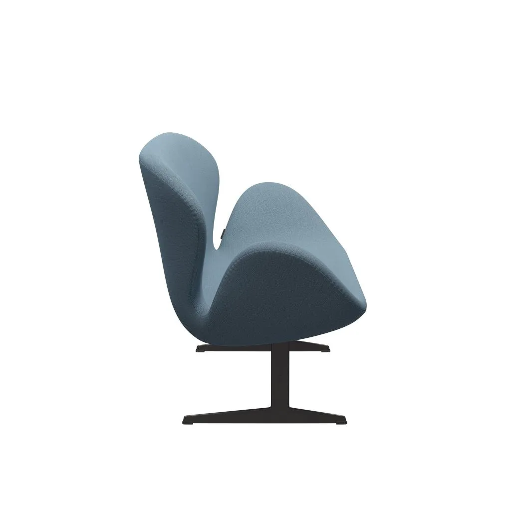 Fritz Hansen Swan™ Sofa 2 Seater, Warm Graphite/Capture Soft Blue
