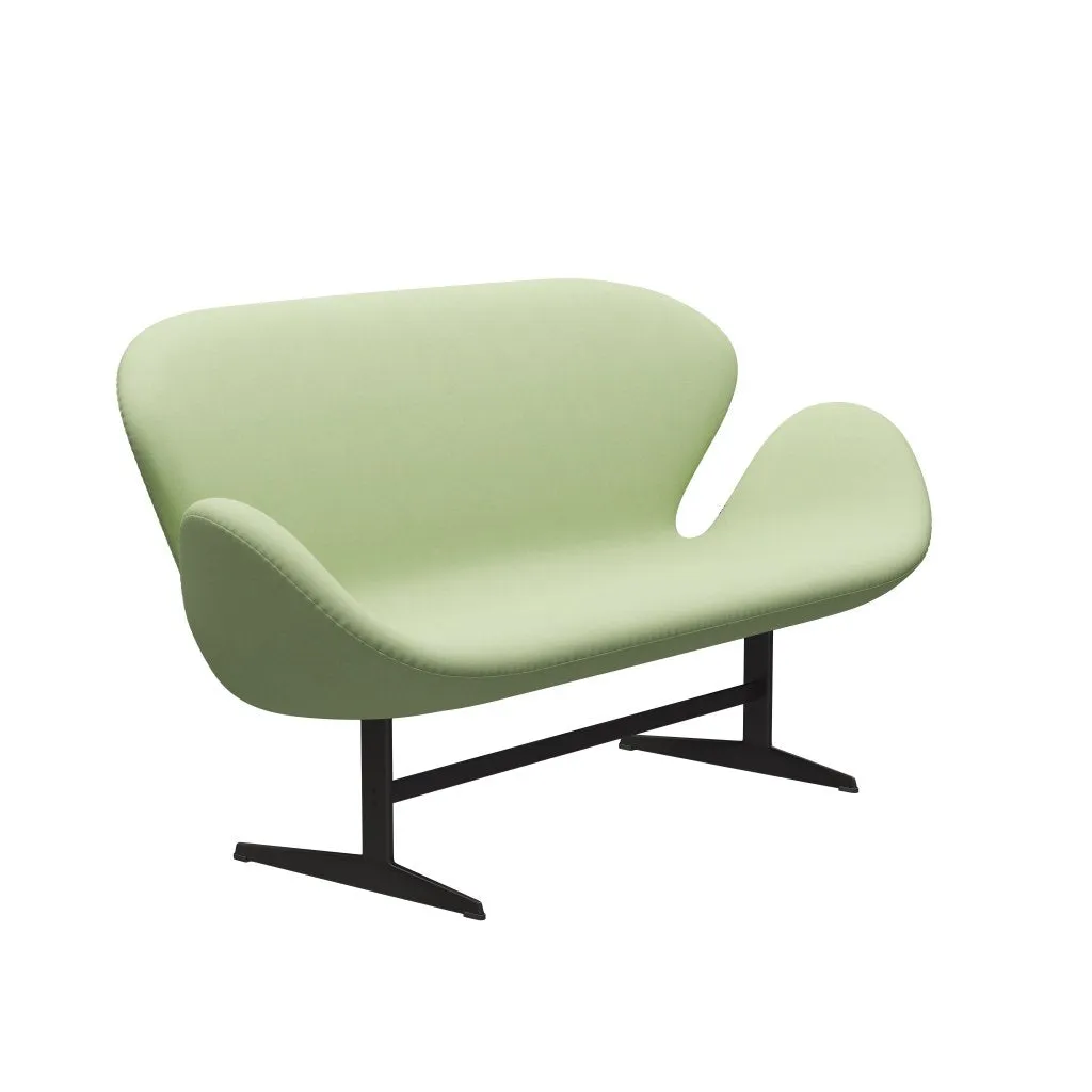 Fritz Hansen Swan™ Sofa 2 Seater, Warm Graphite/Divina Light Yellow