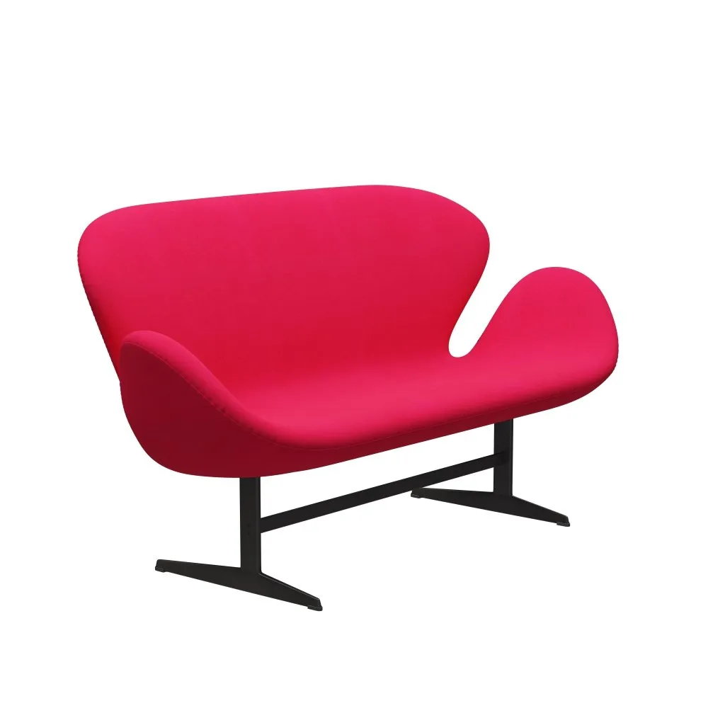 Fritz Hansen Swan™ Sofa 2 Seater, Warm Graphite/Divina Lipstick Pink