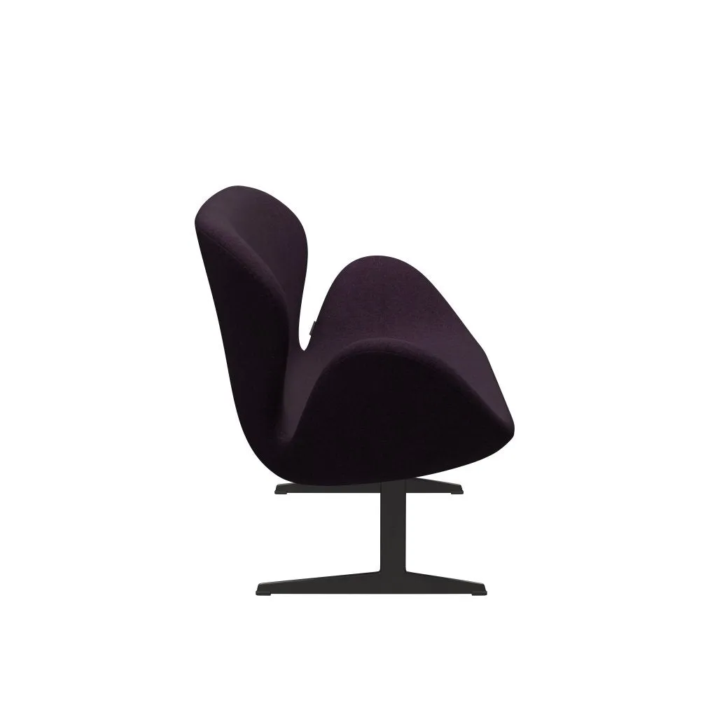 Fritz Hansen Swan™ Sofa 2 Seater, Warm Graphite/Divina Md Aubergine