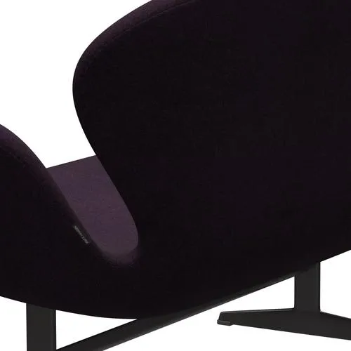 Fritz Hansen Swan™ Sofa 2 Seater, Warm Graphite/Divina Md Aubergine