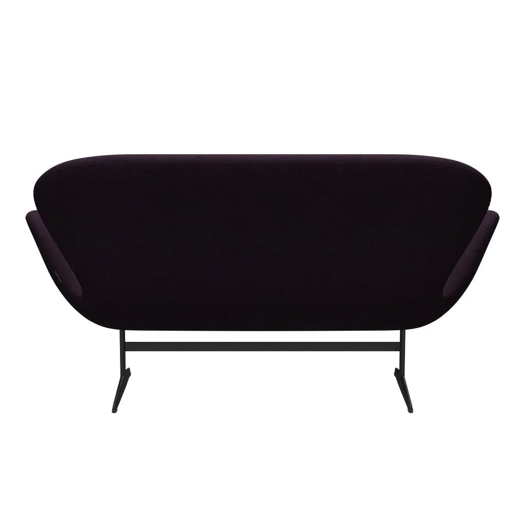 Fritz Hansen Swan™ Sofa 2 Seater, Warm Graphite/Divina Md Aubergine
