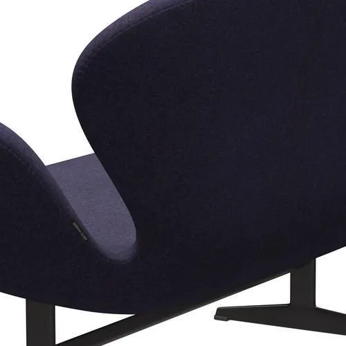Fritz Hansen Swan™ Sofa 2 Seater, Warm Graphite/Divina Md Dusty Blue