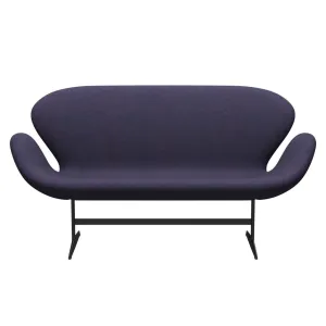 Fritz Hansen Swan™ Sofa 2 Seater, Warm Graphite/Divina Md Dusty Blue