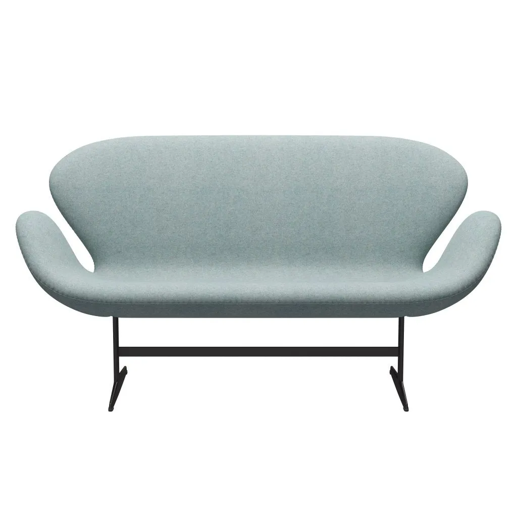 Fritz Hansen Swan™ Sofa 2 Seater, Warm Graphite/Divina Md Mint
