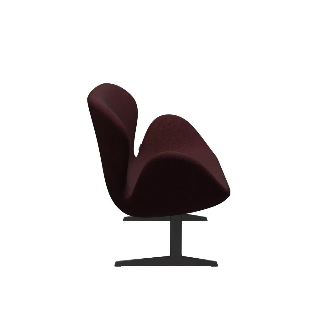 Fritz Hansen Swan™ Sofa 2 Seater, Warm Graphite/Divina Melange Pink Dark