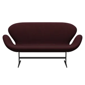 Fritz Hansen Swan™ Sofa 2 Seater, Warm Graphite/Divina Melange Pink Dark