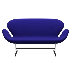 Fritz Hansen Swan™ Sofa 2 Seater, Warm Graphite/Divina Petrol Blue