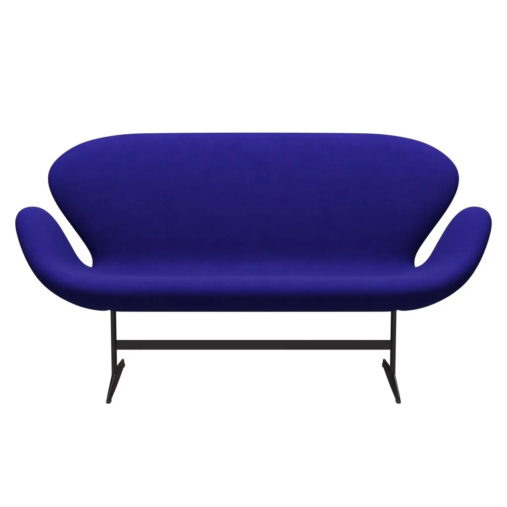 Fritz Hansen Swan™ Sofa 2 Seater, Warm Graphite/Divina Petrol Blue