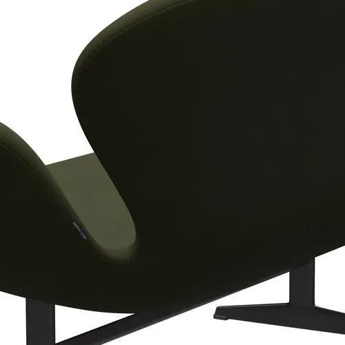Fritz Hansen Swan™ Sofa 2 Seater, Warm Graphite/Fame Dark Brown Green