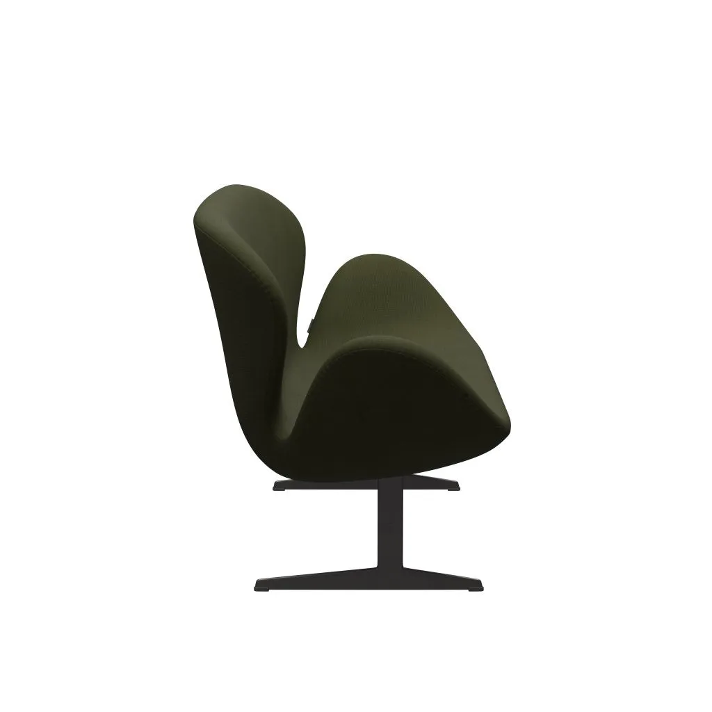 Fritz Hansen Swan™ Sofa 2 Seater, Warm Graphite/Fame Dark Brown Green