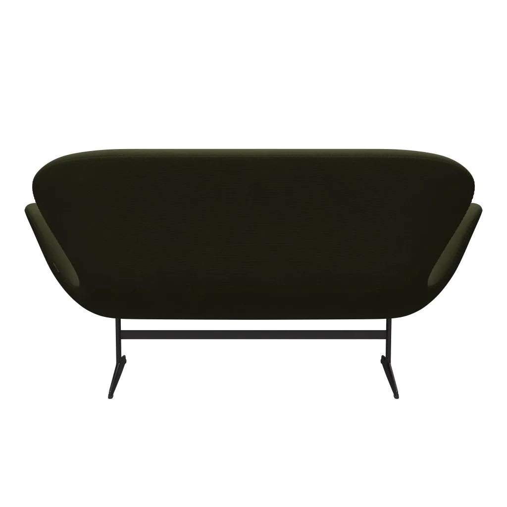 Fritz Hansen Swan™ Sofa 2 Seater, Warm Graphite/Fame Dark Brown Green