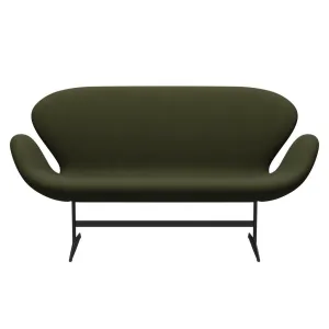 Fritz Hansen Swan™ Sofa 2 Seater, Warm Graphite/Fame Dark Brown Green