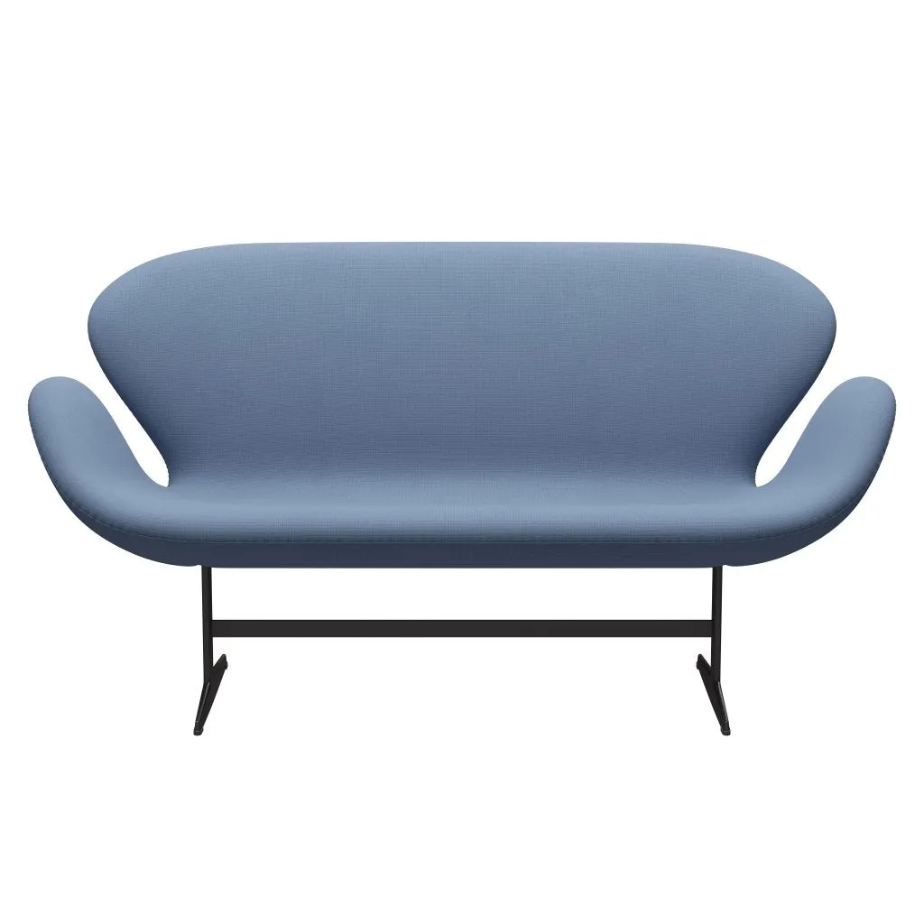 Fritz Hansen Swan™ Sofa 2 Seater, Warm Graphite/Fame Grey Blue