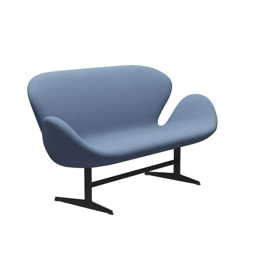 Fritz Hansen Swan™ Sofa 2 Seater, Warm Graphite/Fame Grey Blue