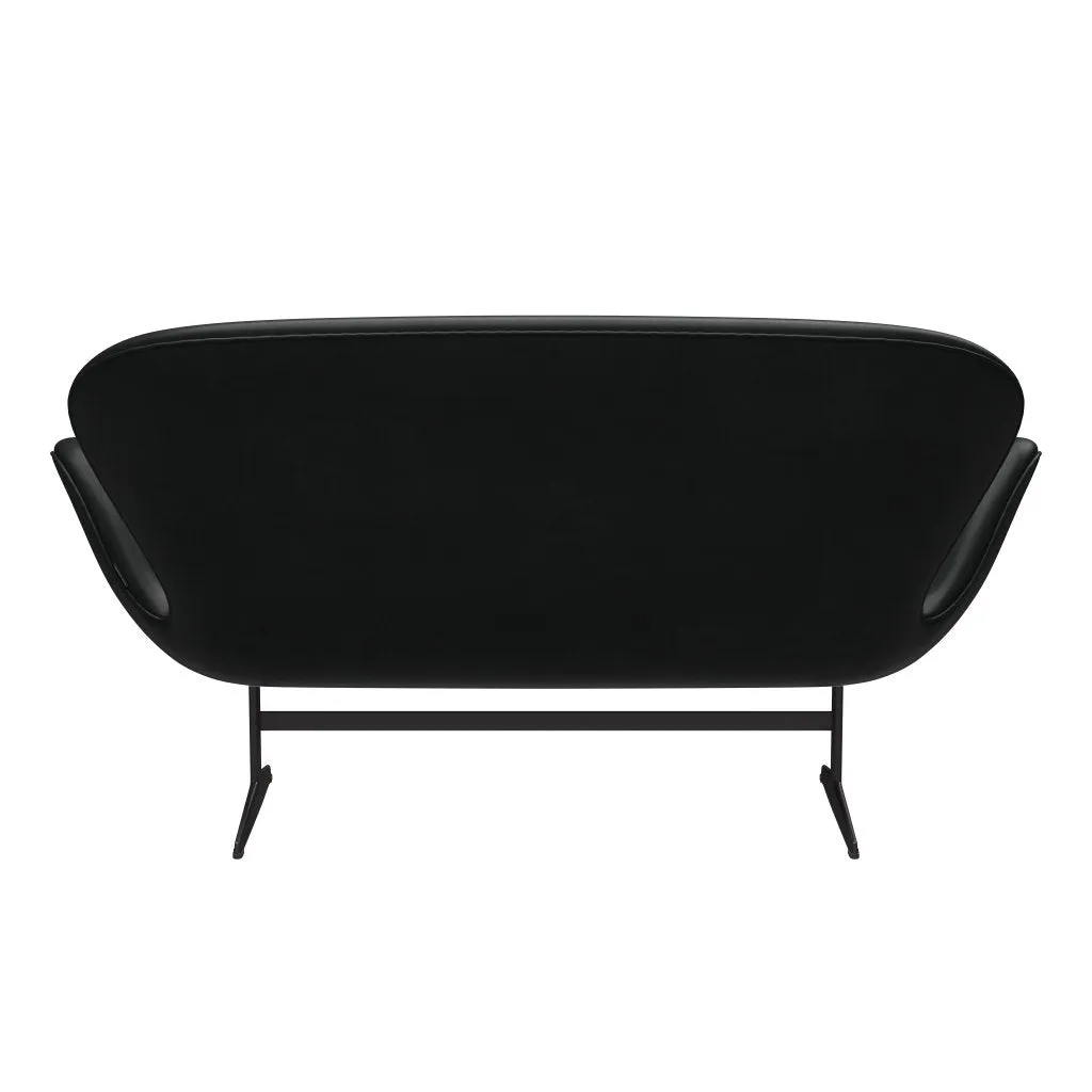 Fritz Hansen Swan™ Sofa 2 Seater, Warm Graphite/Grace Black